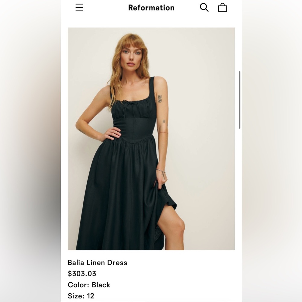 Reformation Balia linen dress.